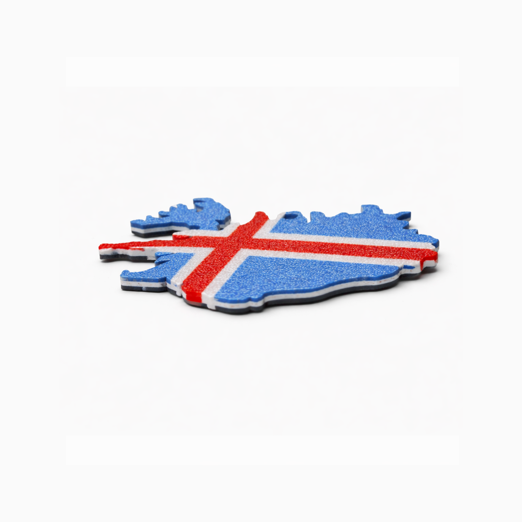 Iceland Map Keychain
